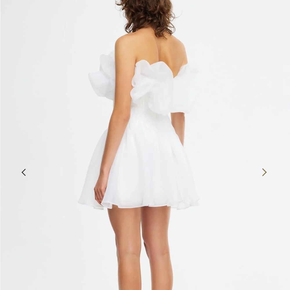 Acler strapless organza